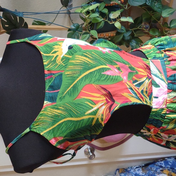 Boohoo TROPICANA CUT OUT MAXI BEACH DRESS Sz Small - Picture 3 of 7